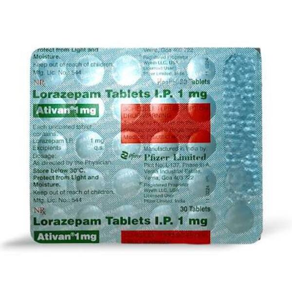 Ativan 1mg per pill